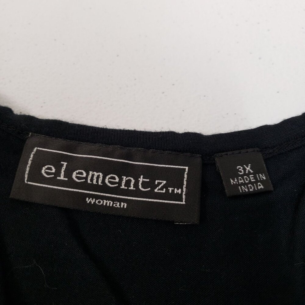 Elementz Womens Sleeveless Beaded Top Size 3X - Picture 4 of 8